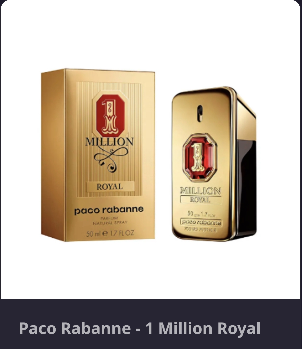 E 259 paco rabanne van milion - royal