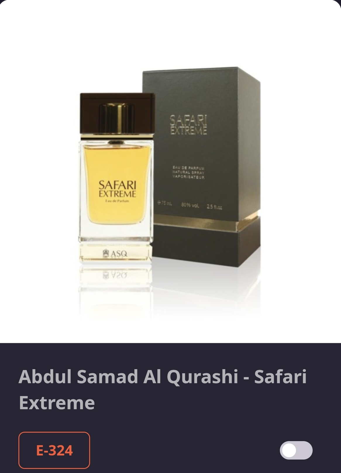 E 324 Abdul Samad AI Qurashi-Safari Extreme