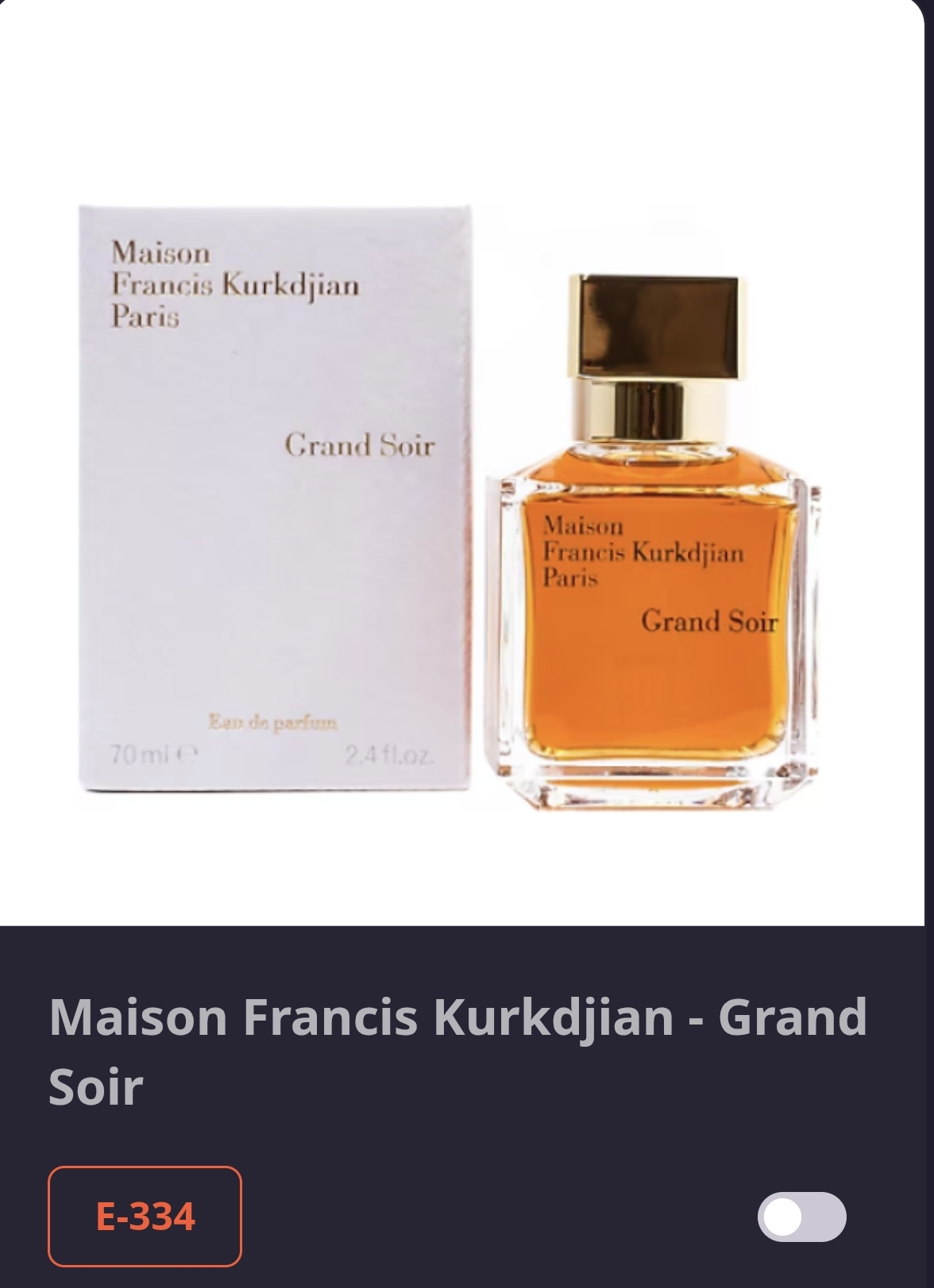 E 334 Maison Francis-Grand Soir