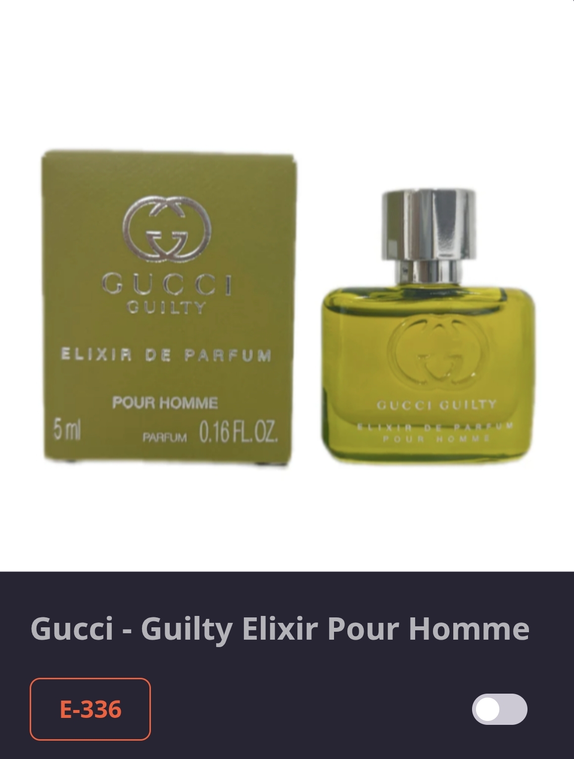 E 336 Gucci-Guilty Elixir Pour Homme