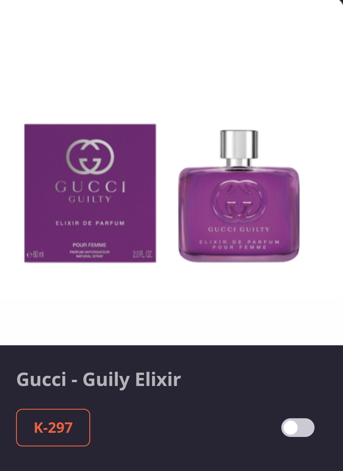 K 297 Gucci-Guilty Elixir