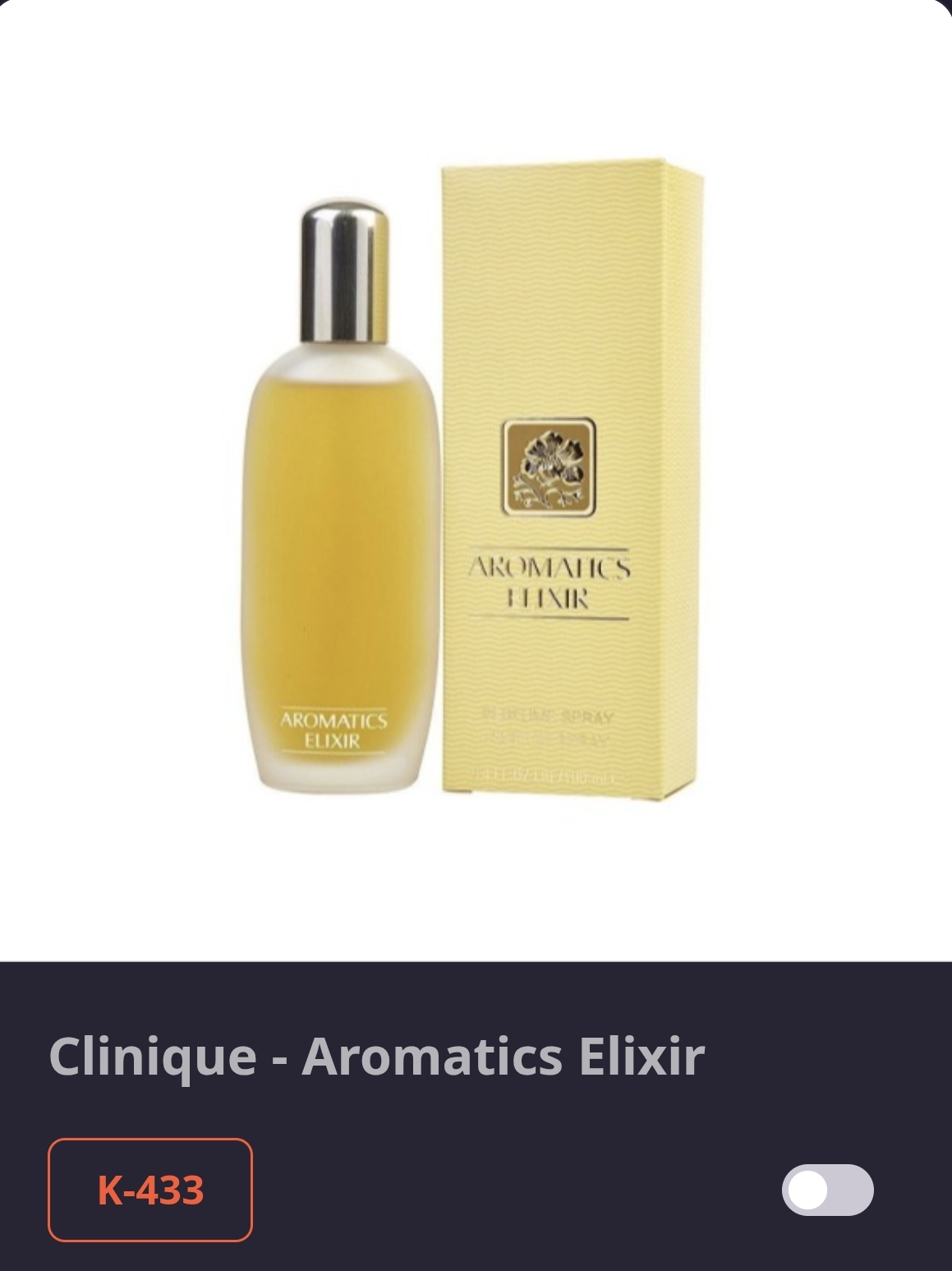 K 433 Clinique-Aromatic Elixir