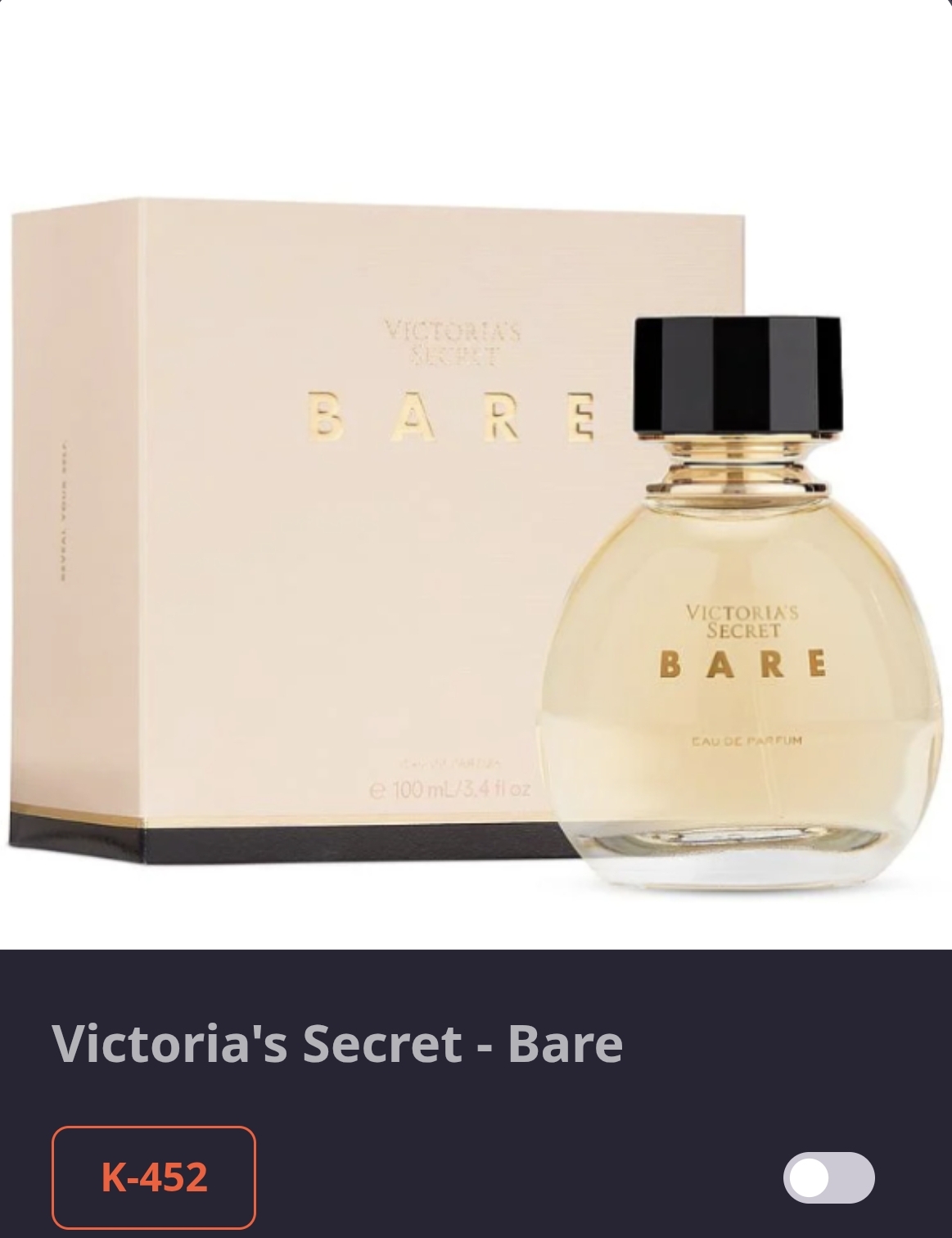 K 452 Victoria's Secret-Bare