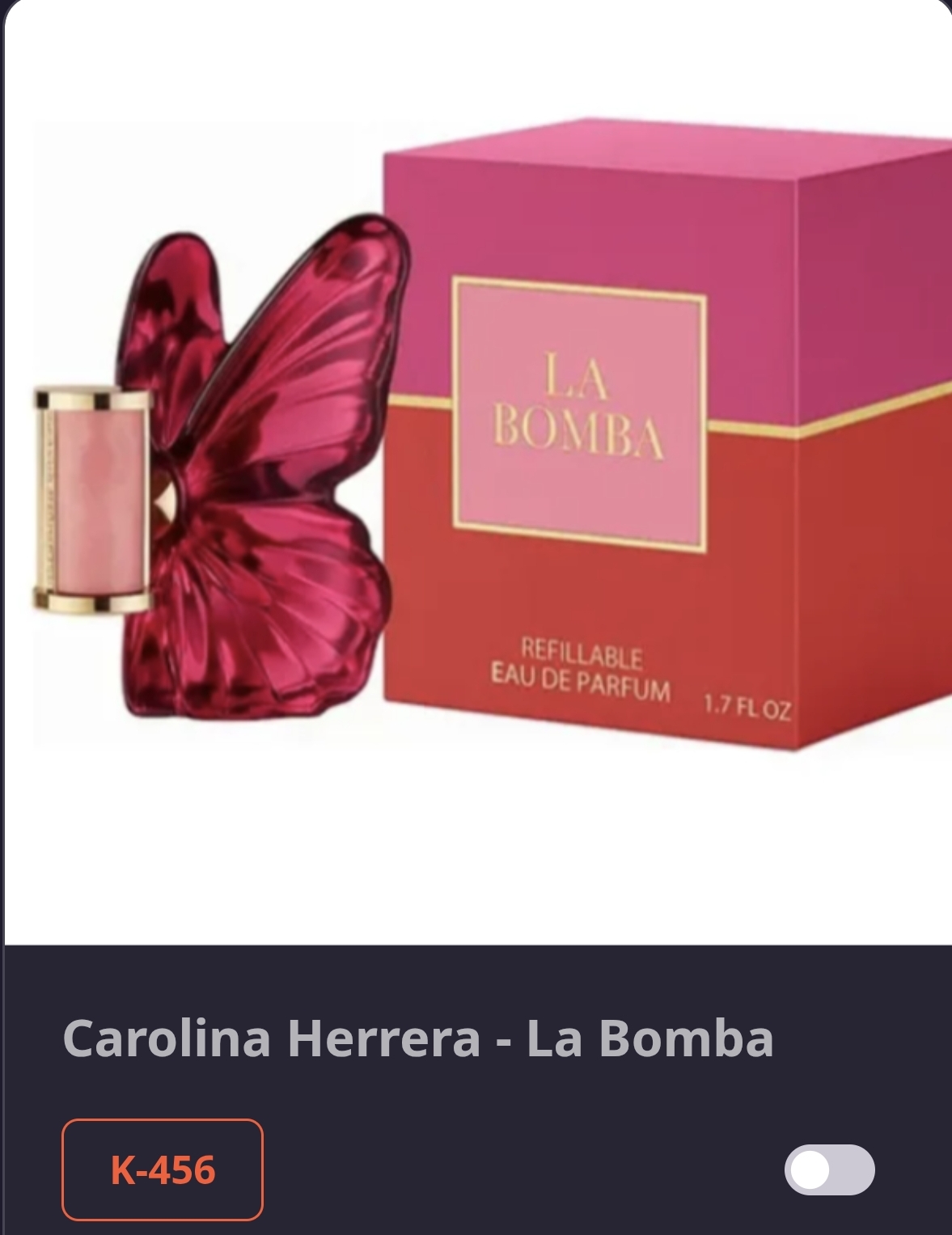 K 456 Carolina Herrera-La Bomba
