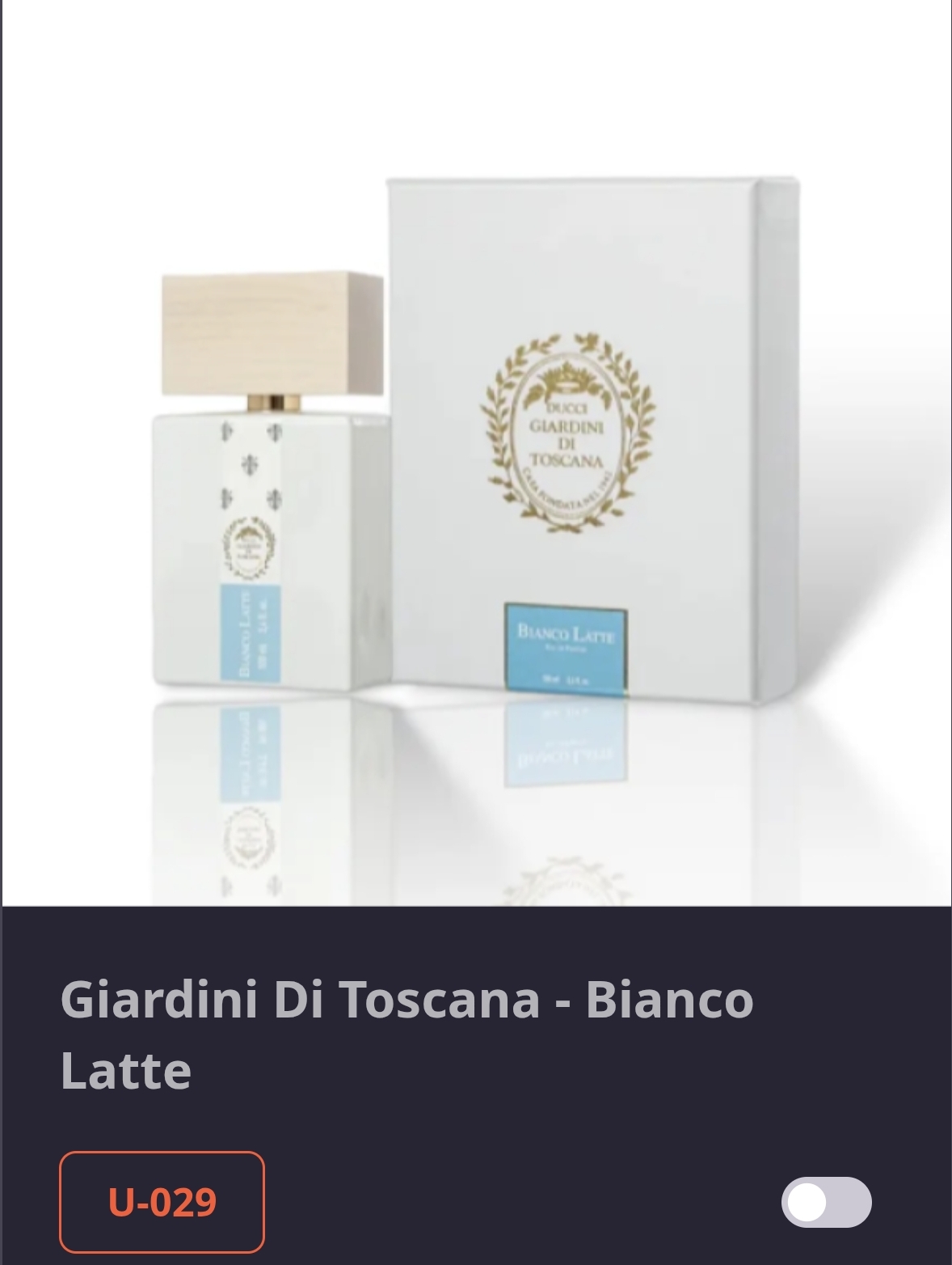 U 029 Giardini Di Toscan-Bianco Latte