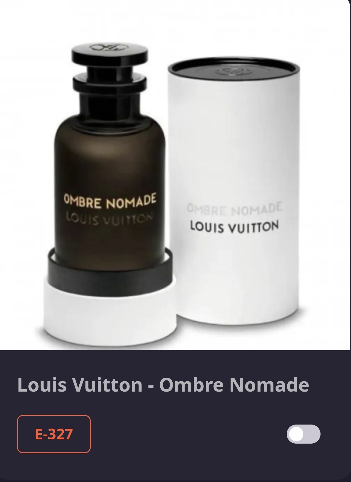 E 327 louis vuitton ambre nomade