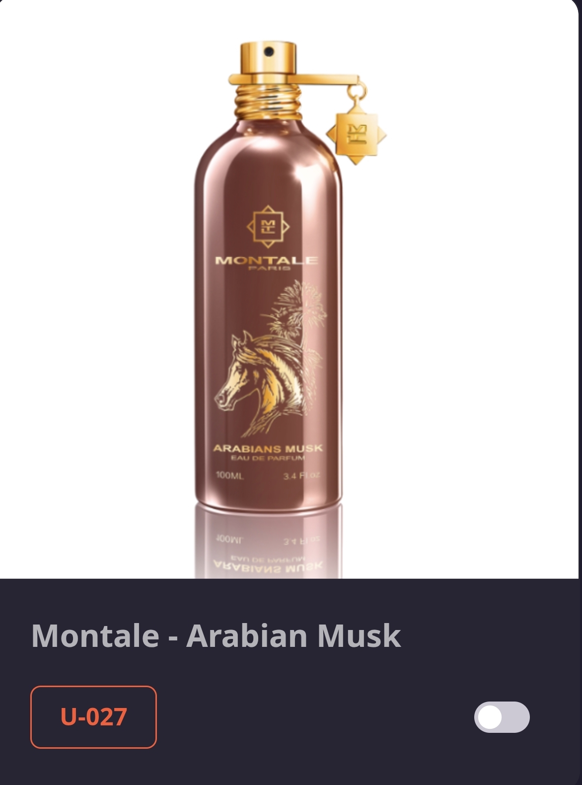 U 027 Montale Arabian Musk