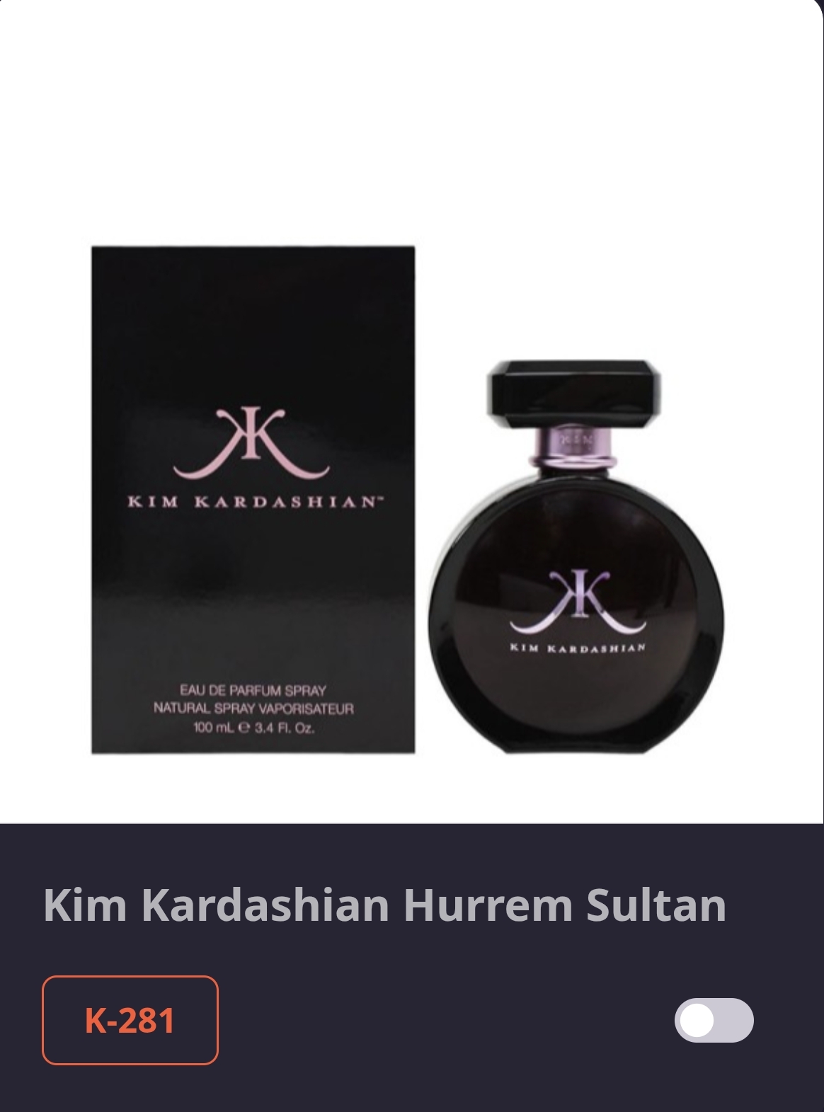 კოდი K 281 KIM KARDASHIAN 