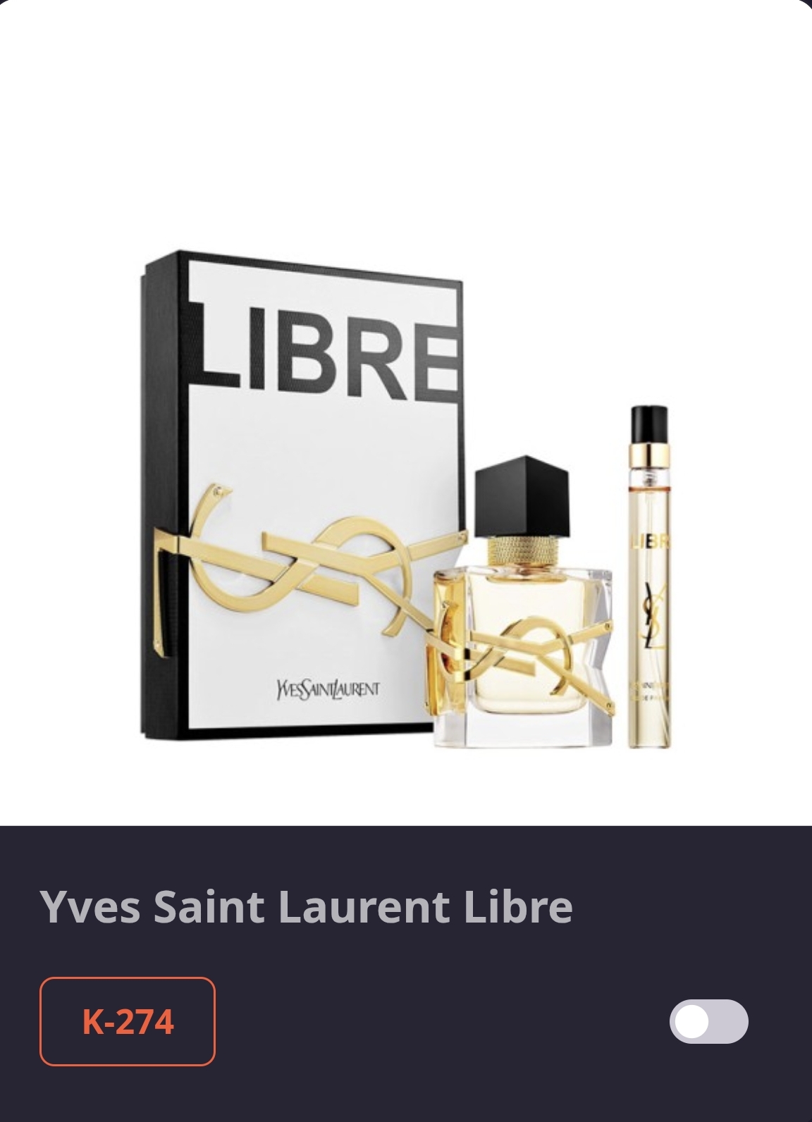 კოდი K 274 LIBRE - YSL