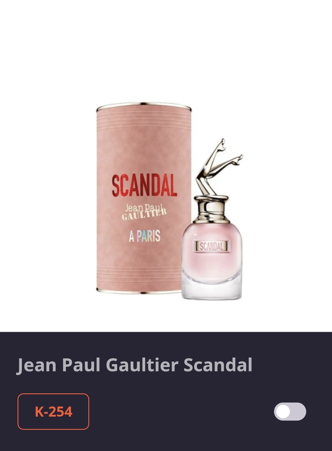  K 254 SCANDAL -J, GAULTIER 