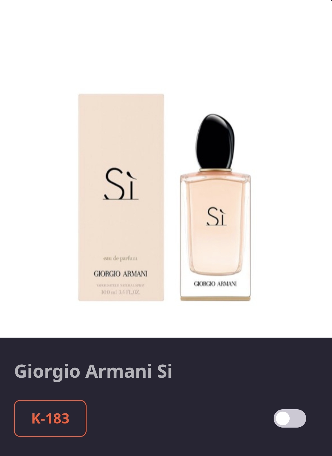 K 183 SI - GIORGIA ARMANI 