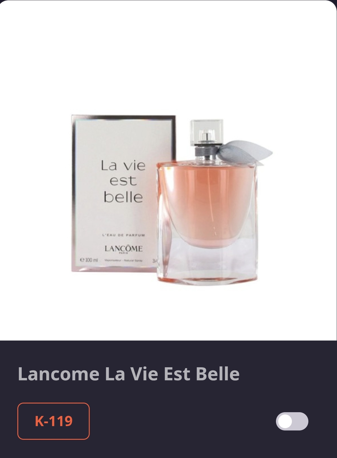  K 119 LANCOME - LA VIE EST BELLE 