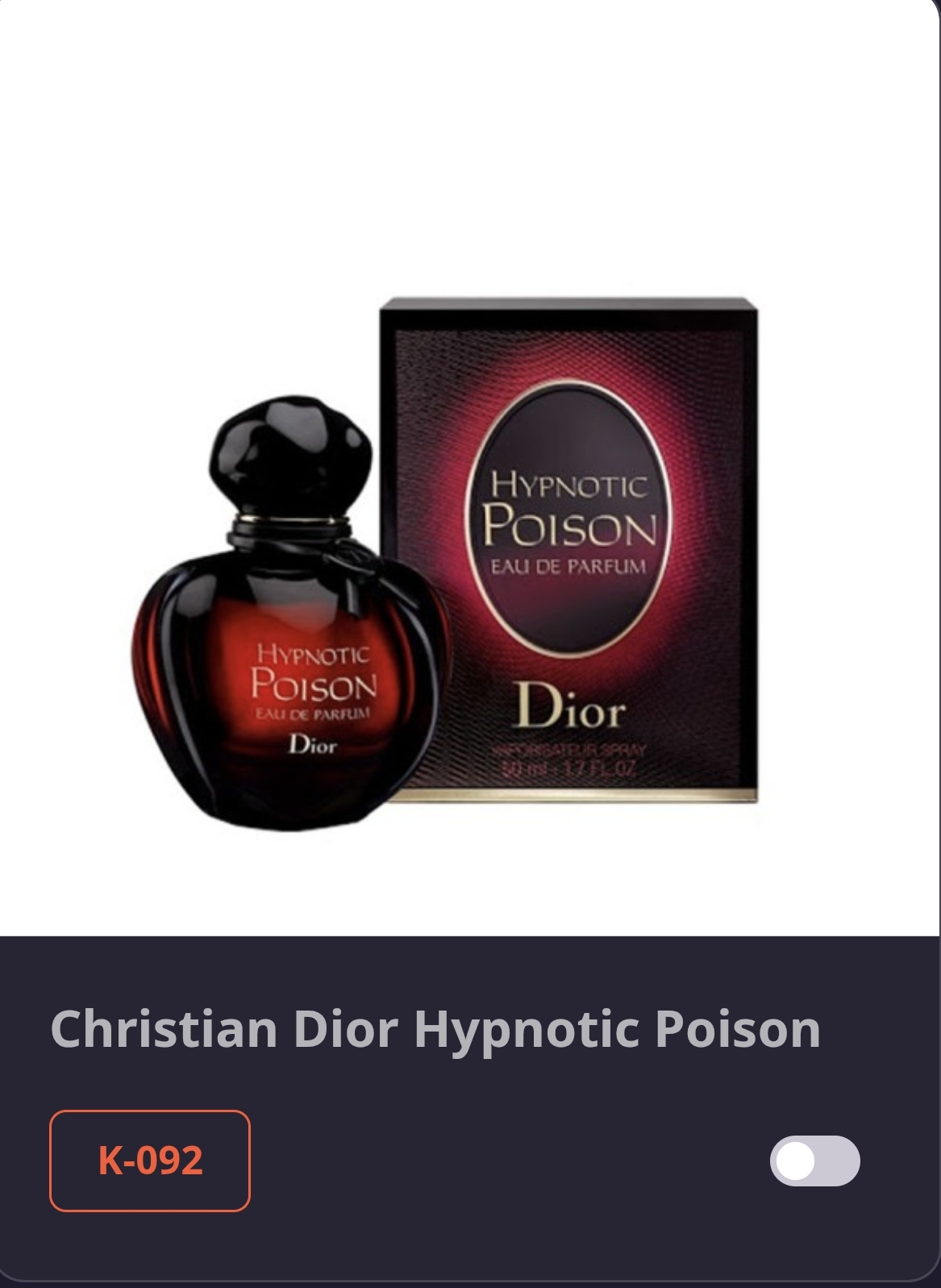 K 092 HYPNOTIK POISON-CHRISTIAN DIOR 