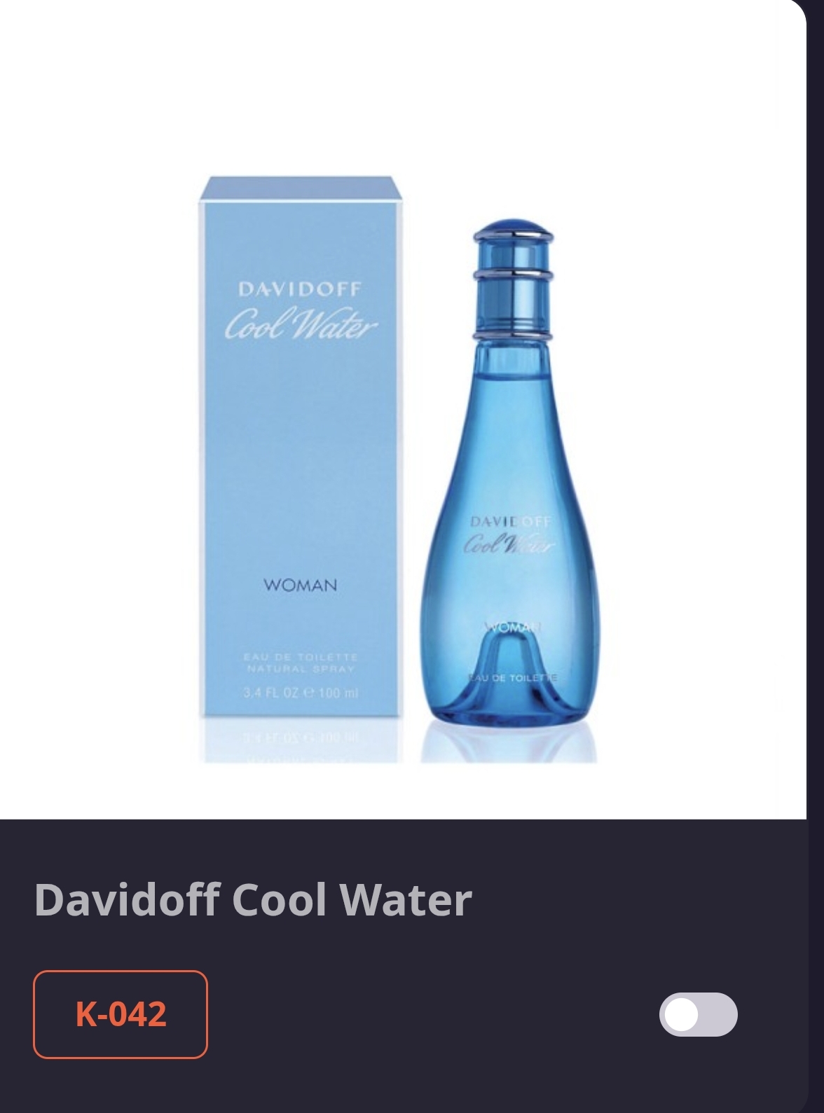  K 042 DAVIDOF-COOL WATER 