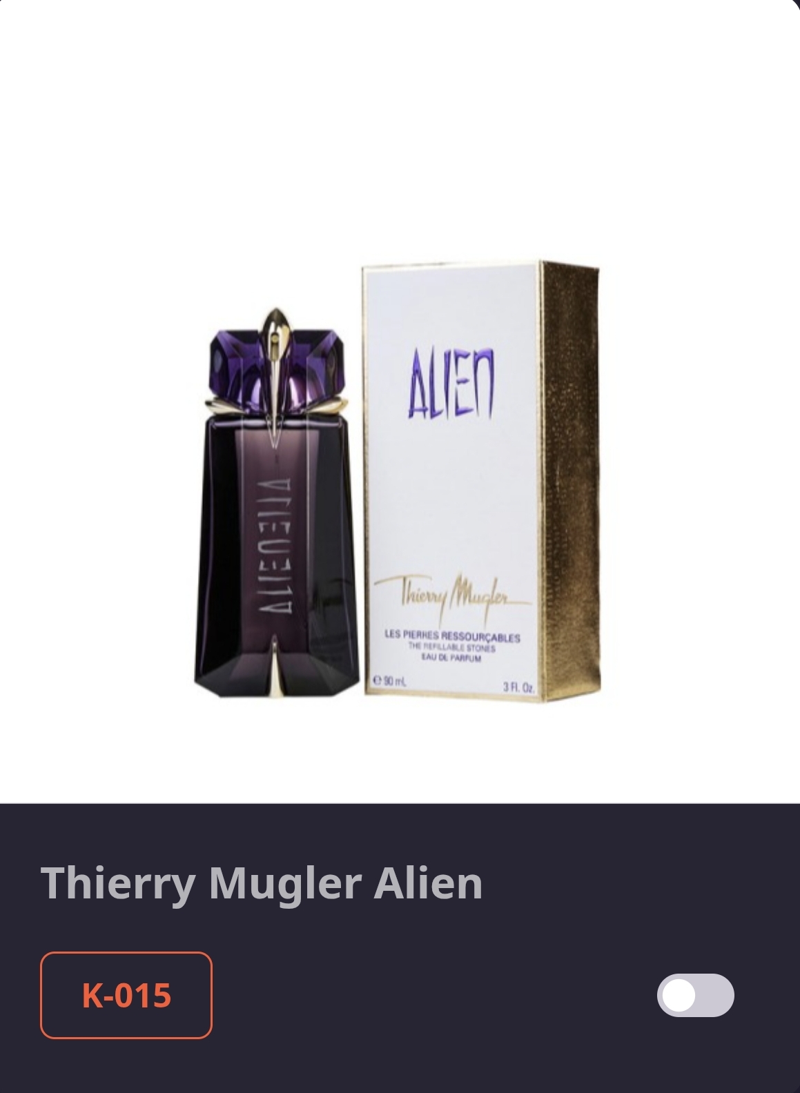  K 015 TERRY MUGLER-ALIEN 