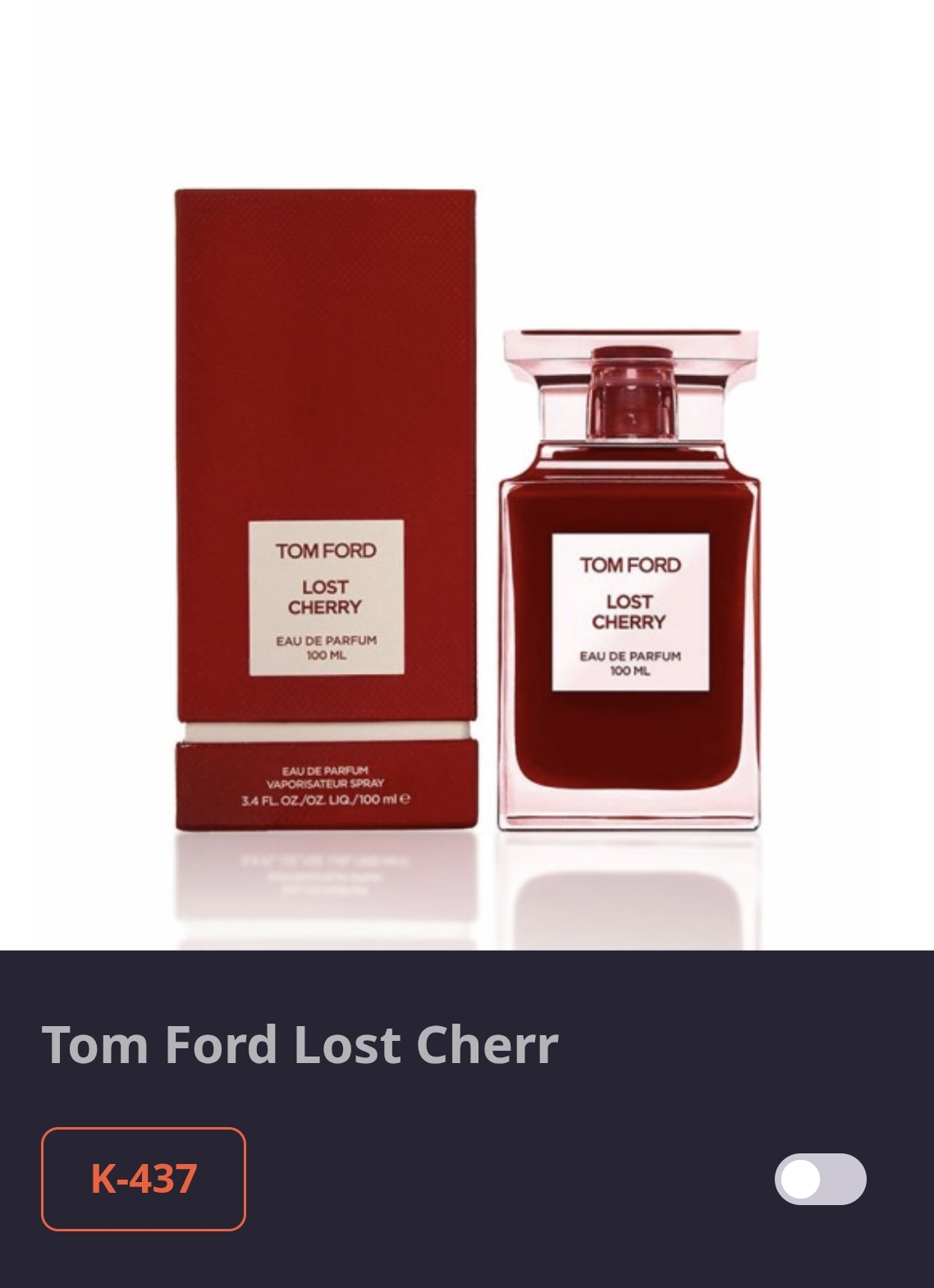 კოდი K 437  LOST CHERI-TOM FORD 