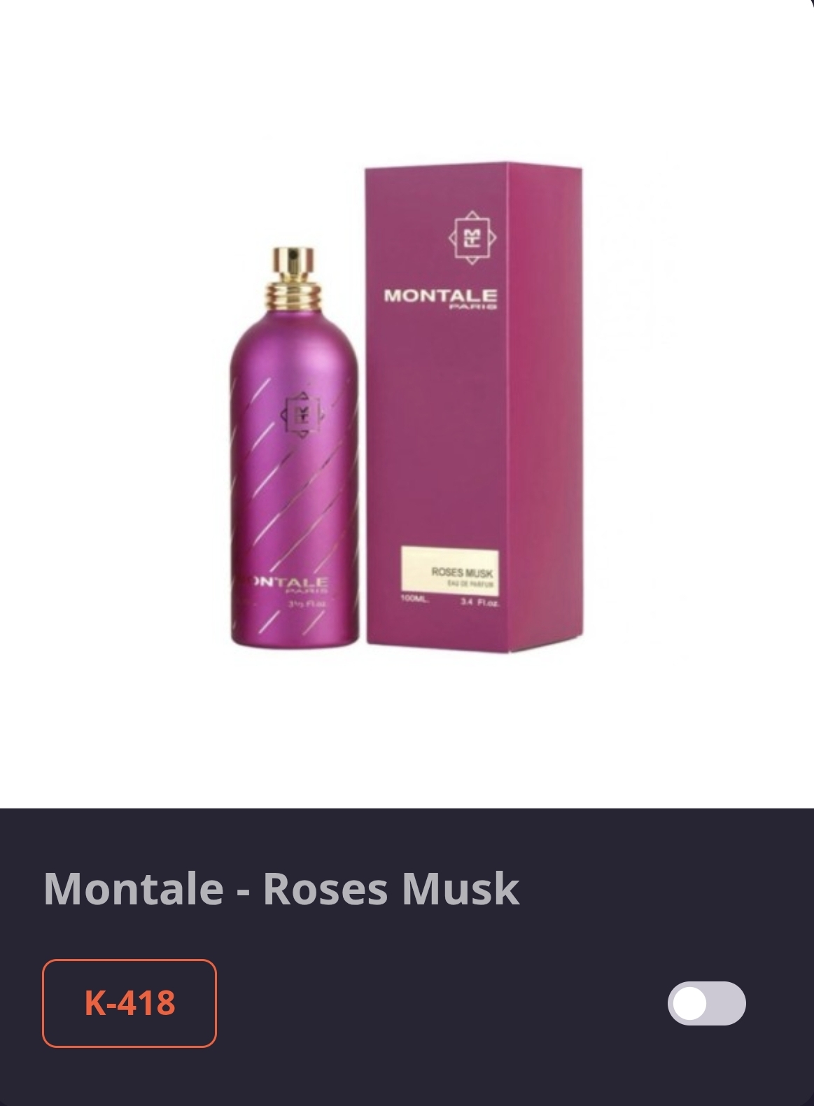 კოდი K 418 MONTEL - ROSE MUSK