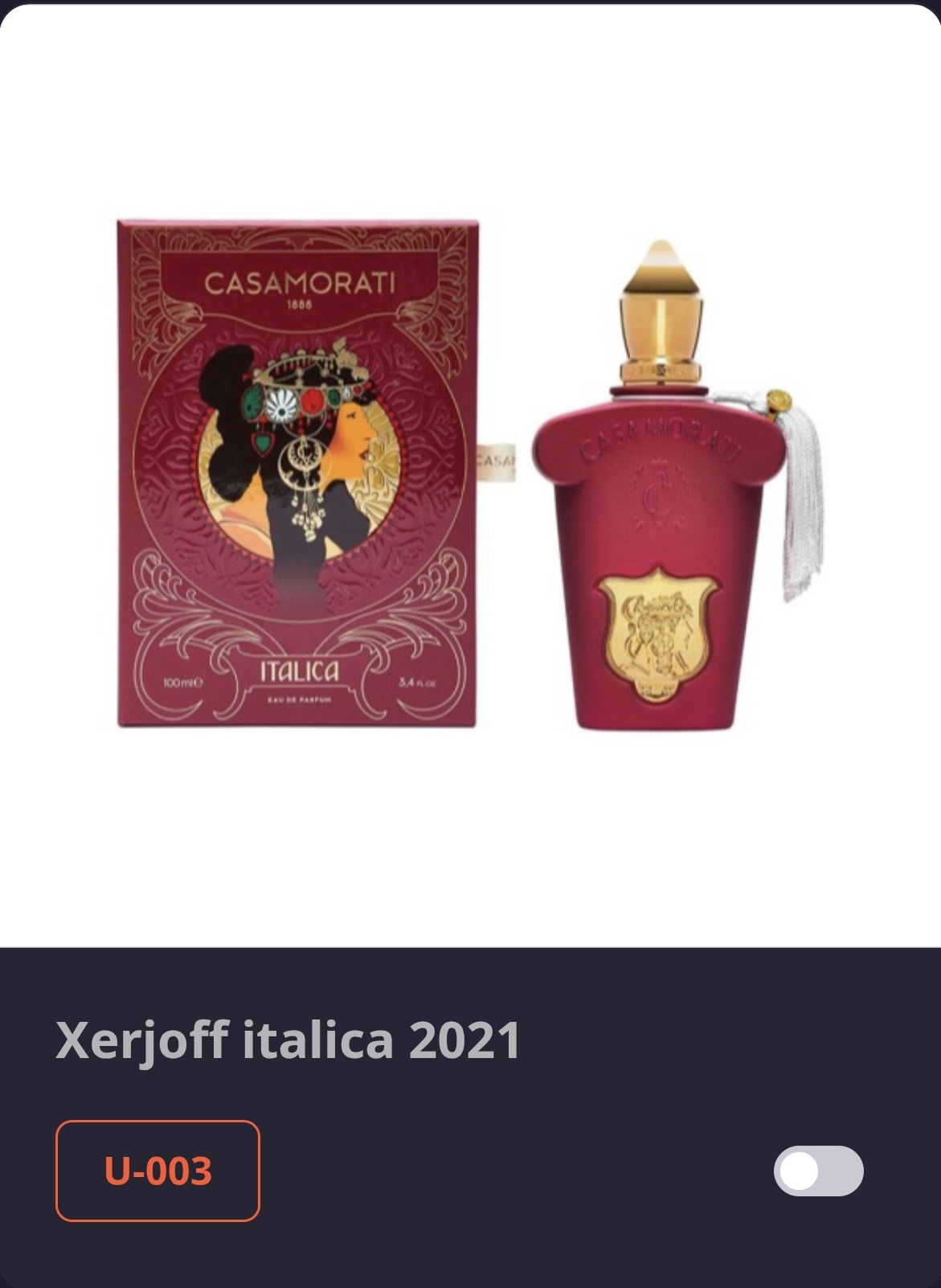 U 003 XERJOF - ITALYKA 2021