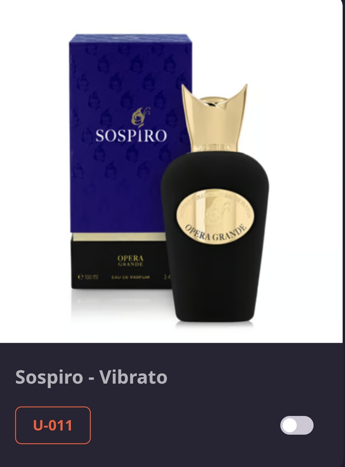 U 011 SOSPIRO - VIBRATO