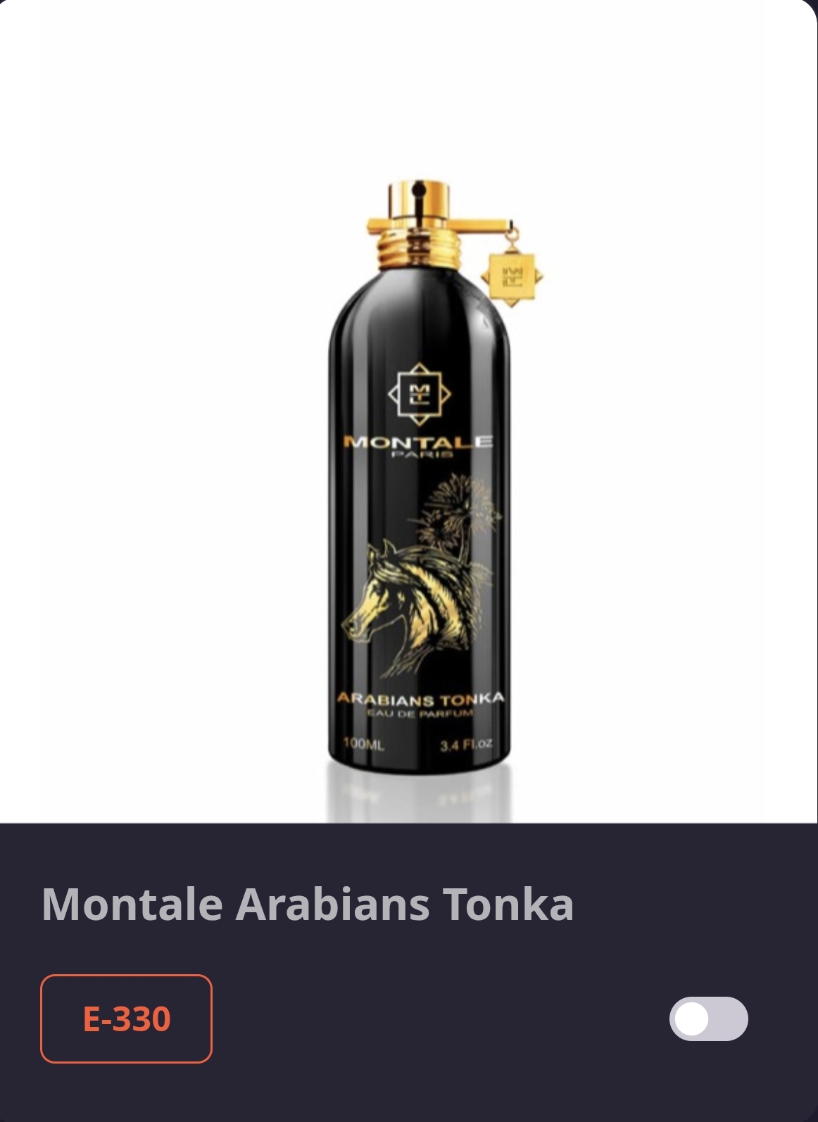  E 330 MONTEL SPICE-ARABIAN TONKA