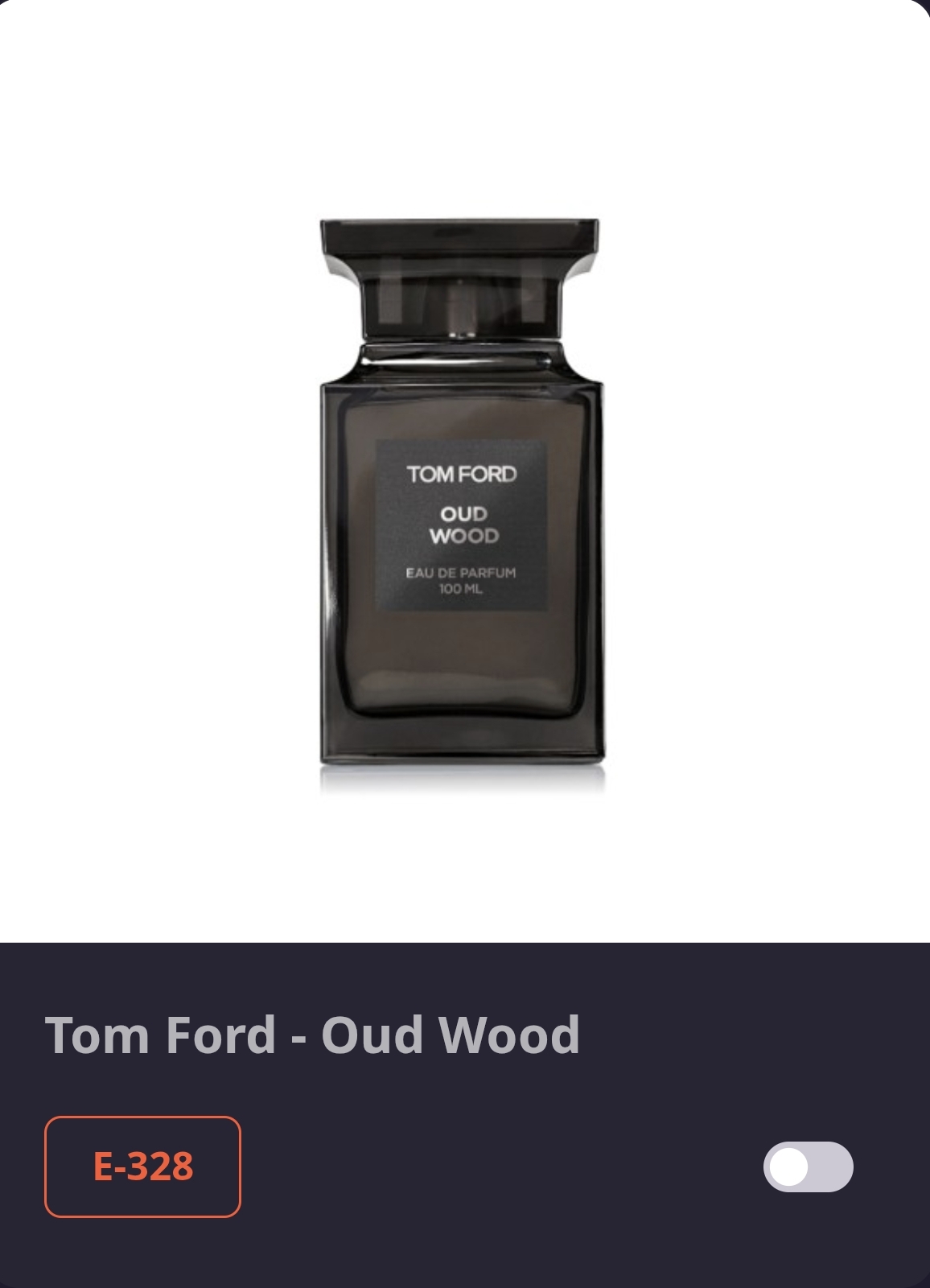 E 328  OUD WOOD-TOM FORD