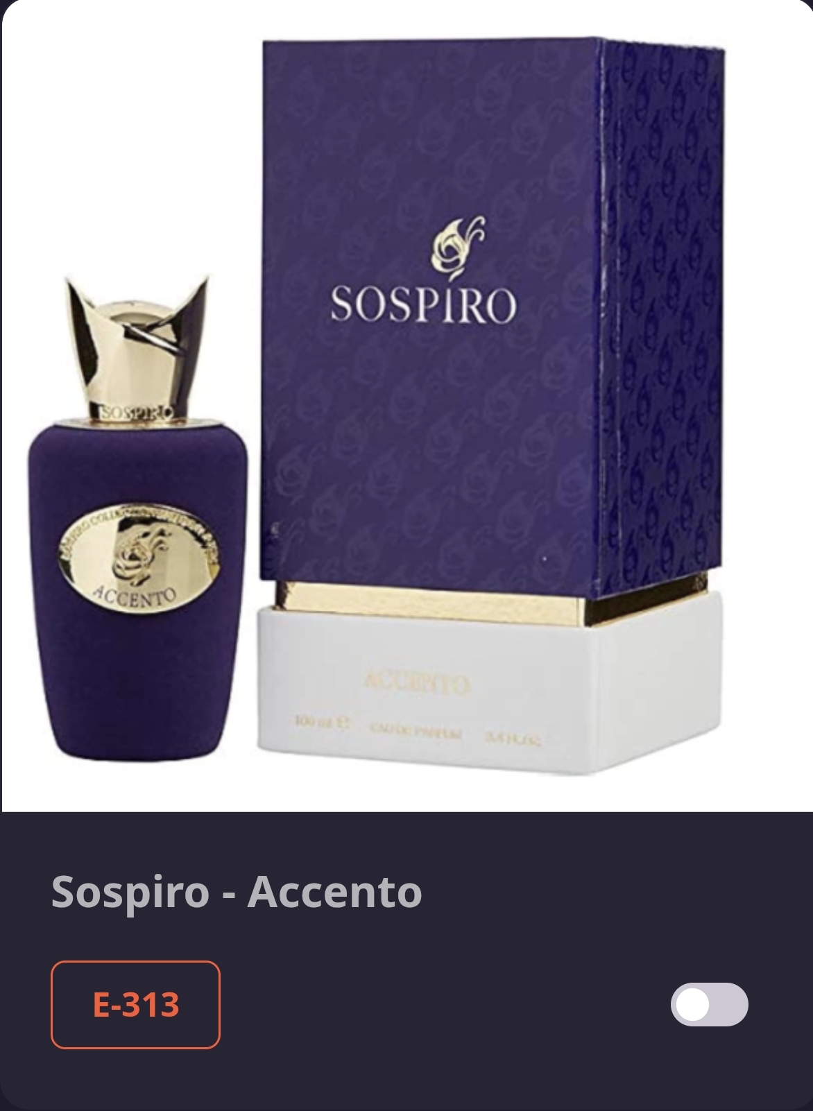 E 313  SOSPIRO-ACENTO