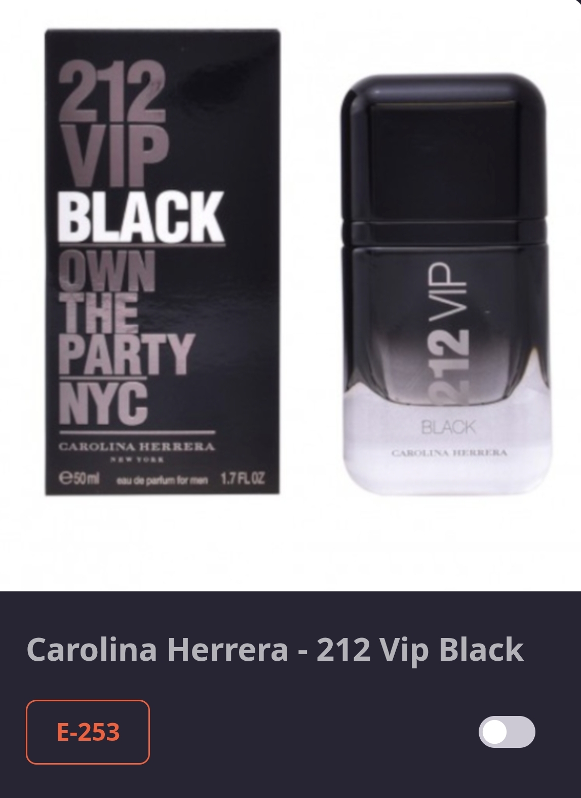  E 253 > 212 VIP BLACK 