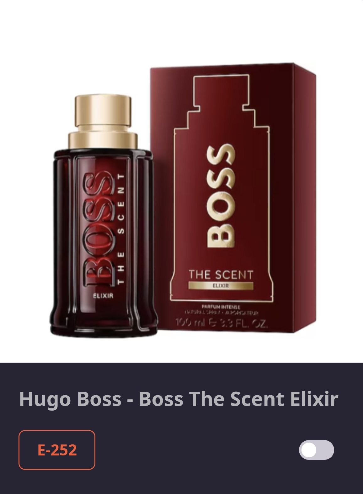  E 252 BOSS THE SCENT-ELIXIR 