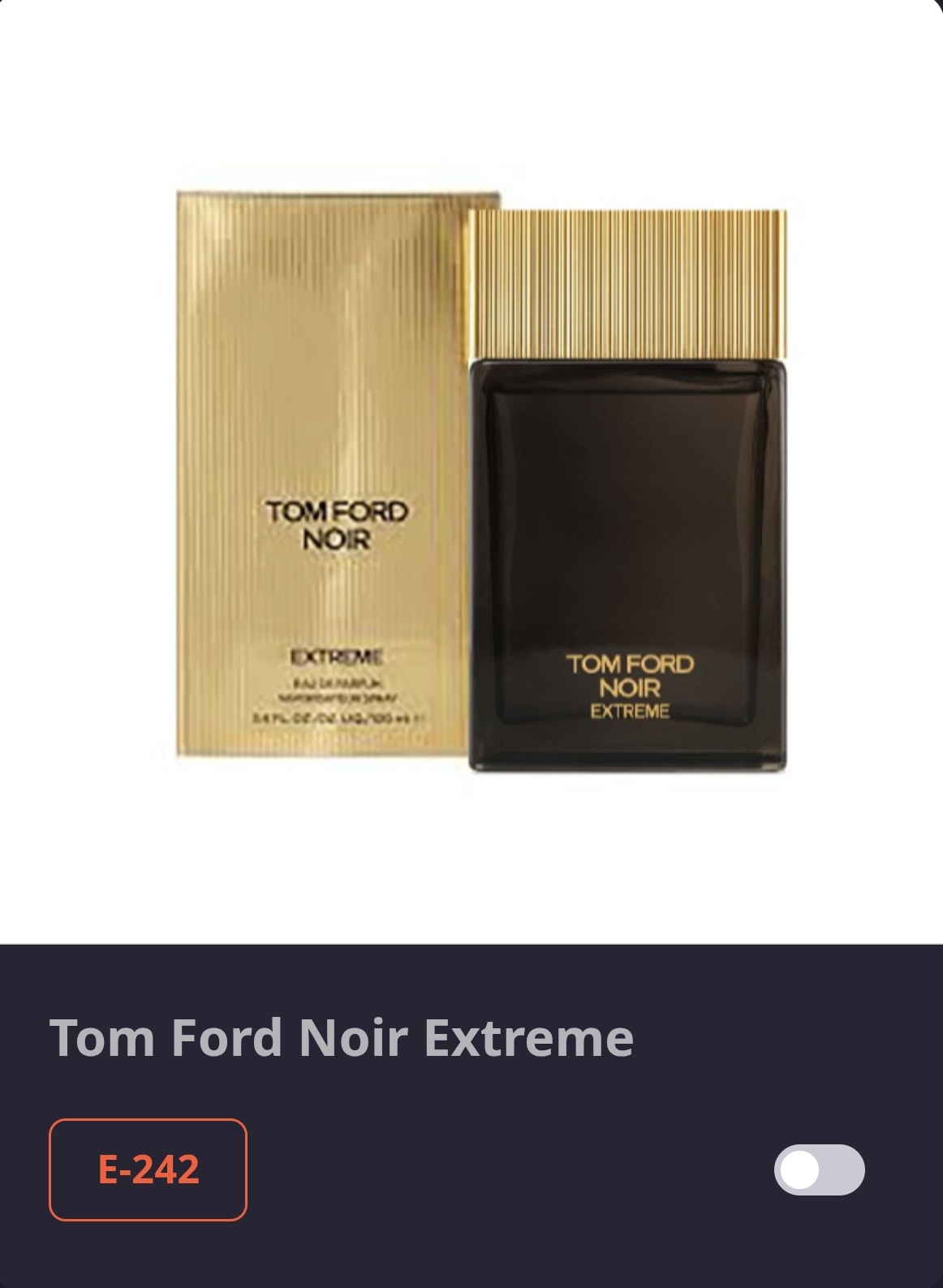 კოდი E 242 TOM FORD-NOIR EKSTREM 