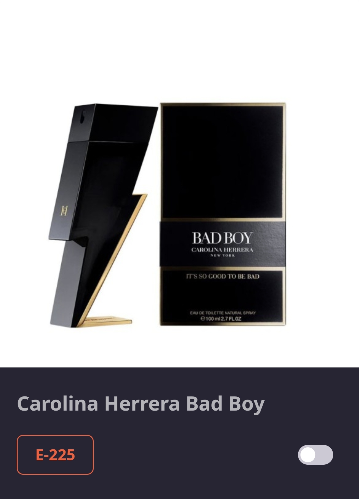 E 225 BAD BOY-CAROLINA HERRERA 