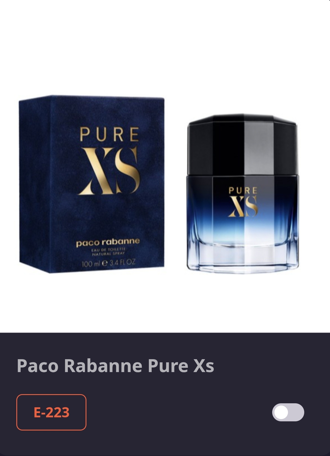  E 223 PACO RABBANE-PURE XSS