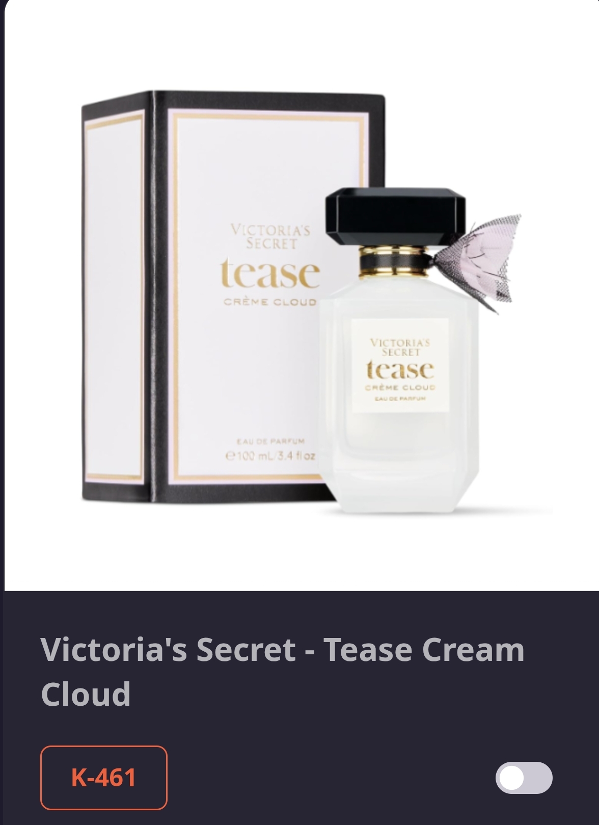 K 461 Victoria's Secret - Tease Cream Cloud